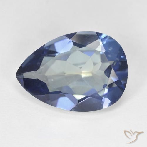 8.62ct Natural Multicolorido Quartzo Místico, Formato de pêra, VVS-VS