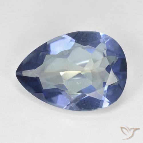 8.69ct Natural Multicolorido Quartzo Místico, Formato de pêra, VVS-VS