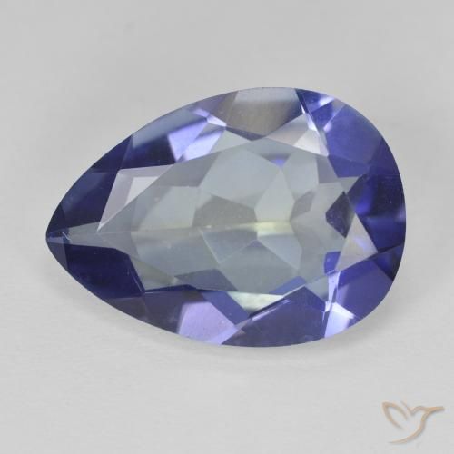 Quartzo místico multicolorido natural 8,89ct, formato de pêra, VVS-VS