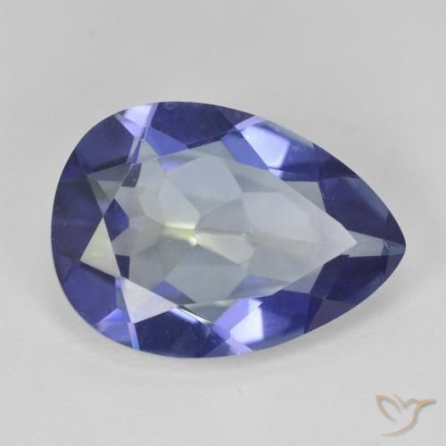 Quartzo místico multicolorido natural 8,89ct, formato de pêra, VVS-VS