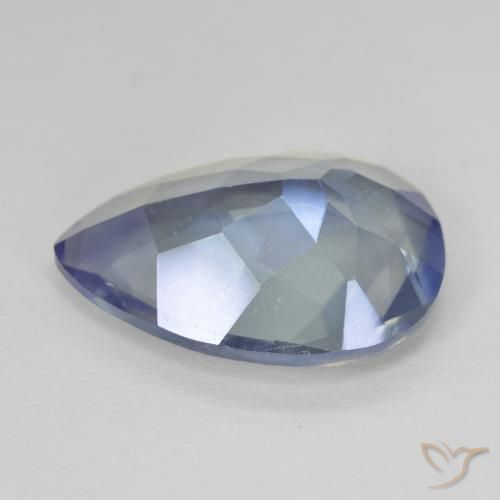 Quartzo místico multicolorido natural 8,89ct, formato de pêra, VVS-VS