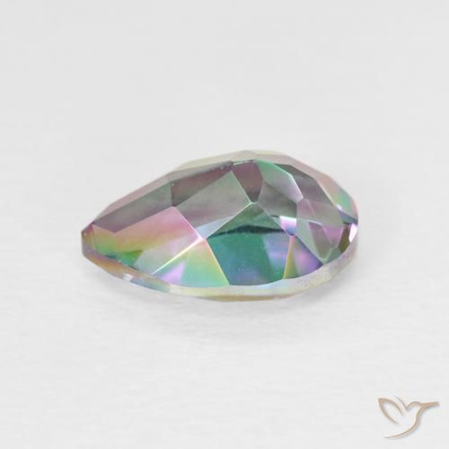 Quartzo Místico Multicolorido Natural 1.94ct, Formato de pêra, VVS-VS