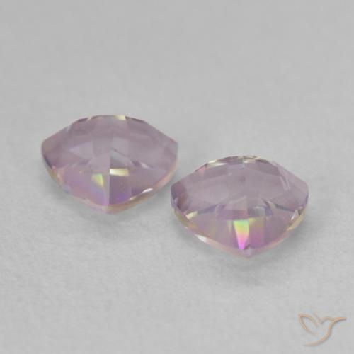 Pedras preciosas de quartzo místico multicolorido natural de 0,88 ct, trillion, VVS-VS