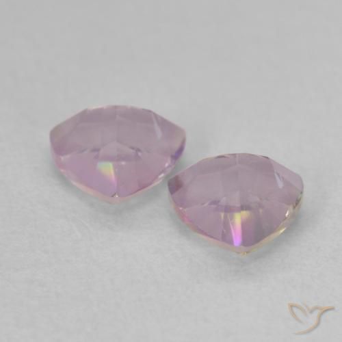 Pedras preciosas de quartzo místico multicolorido natural de 0,88 ct, trillion, VVS-VS