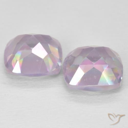 Pedras preciosas de Quartzo Místico Multicolorido natural de 4.33 ct, Almofada cortada, VVS-VS