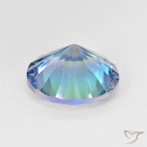 Quartzo Místico Multicolorido Natural 5.08ct, Redondo, VVS-VS