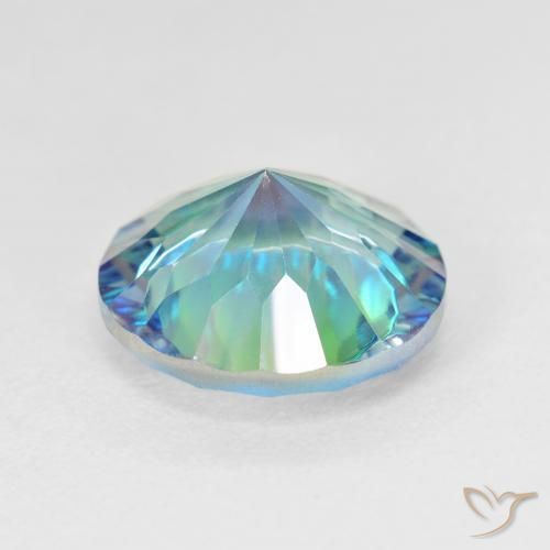 Quartzo Místico Multicolorido Natural 5.29ct, Redondo, VVS-VS