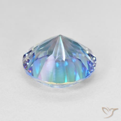 Quartzo Místico Multicolorido Natural 5.12ct, Redondo, VVS-VS