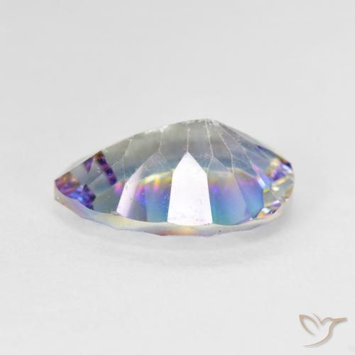 Quartzo Místico Multicolorido Natural 4.78ct, Formato de pêra, VS