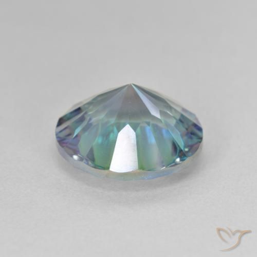 Quartzo Místico Multicolor azul Natural 5.11ct, Redondo, VS