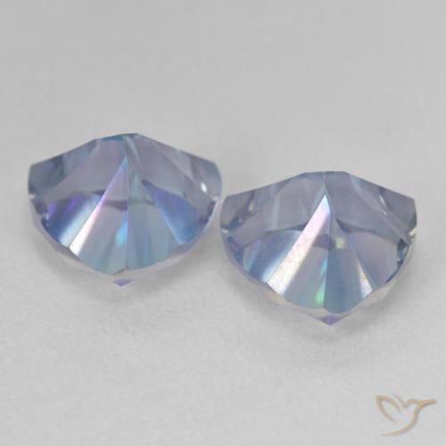 Pedras preciosas de Quartzo Místico Multicolor azul natural de 5.14 ct, Trilhão, VS