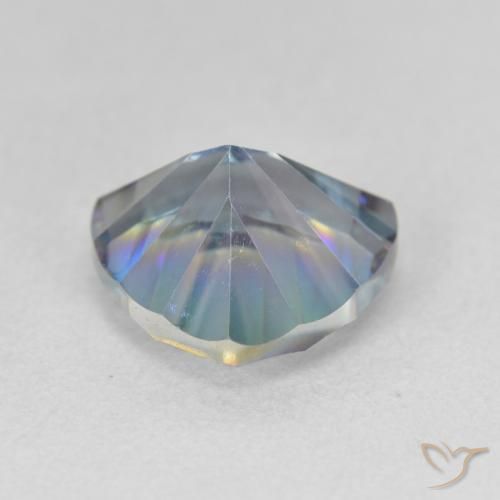 Quartzo Místico Multicolor azul Natural 3.10ct, Trilhão, VVS-VS