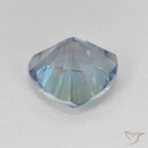 Quartzo Místico Multicolor azul Natural 2.97ct, Trilhão, VVS-VS