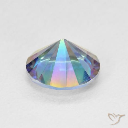 Quartzo Místico Multicolorido Natural 1.59ct, Redondo, VVS