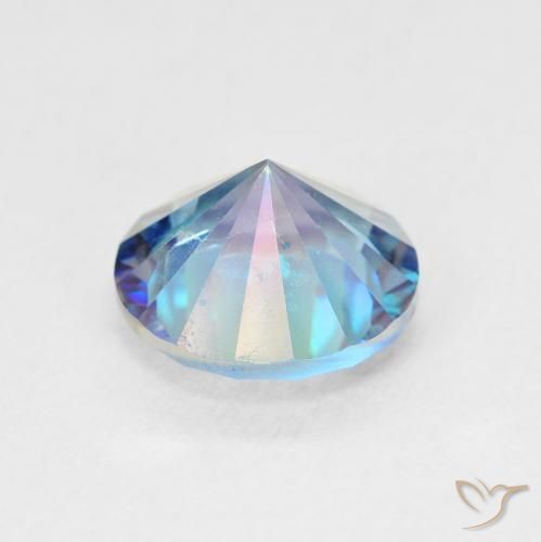 Quartzo Místico Multicolorido Natural 1.65ct, Corte Redondo, VVS-VS