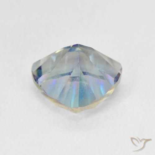 Quartzo Místico Multicolor azul Natural 2.22ct, Trilhão, VS