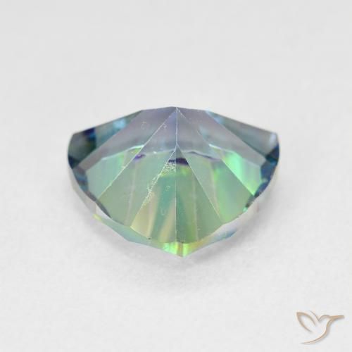 Quartzo Místico Multicolor azul Natural 2.85ct, Trilhão, VS