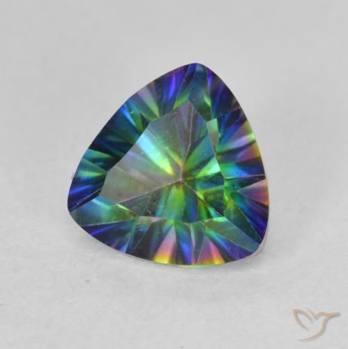 Quartzo Místico Multicolorido Natural 1.14ct, Trilhão, VVS-VS