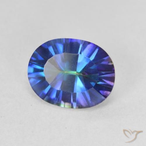 Quartzo Místico Multicolorido Natural 1.75ct, oval, VVS-VS