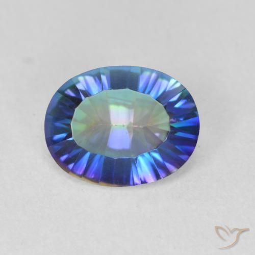1.62ct Natural Multicolorido Quartzo Místico, oval, VS