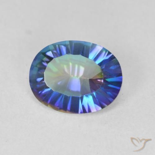 Quartzo Místico Multicolorido Natural 1.62ct, oval, VS