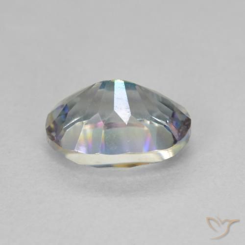 Quartzo Místico Multicolorido Natural 1.84ct, Corte Oval, VVS-VS