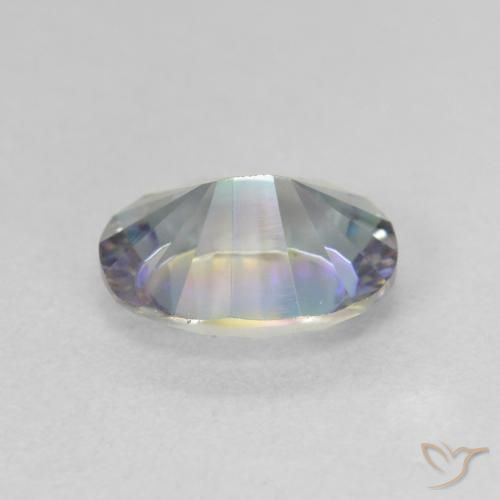Quartzo Místico Multicolorido Natural 1.66ct, oval, VVS-VS