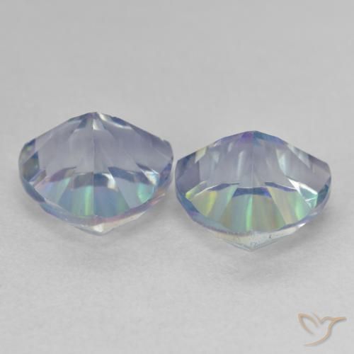 Pedras preciosas de Quartzo Místico Multicolorido natural de 3.72 ct, Trilhão, VS