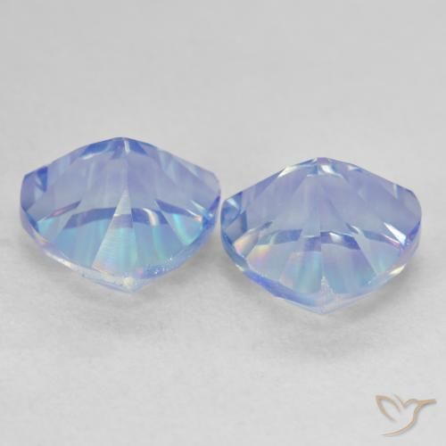 Pedras preciosas de Quartzo Místico Multicolorido natural de 3.71 ct, Trilhão, VVS-VS