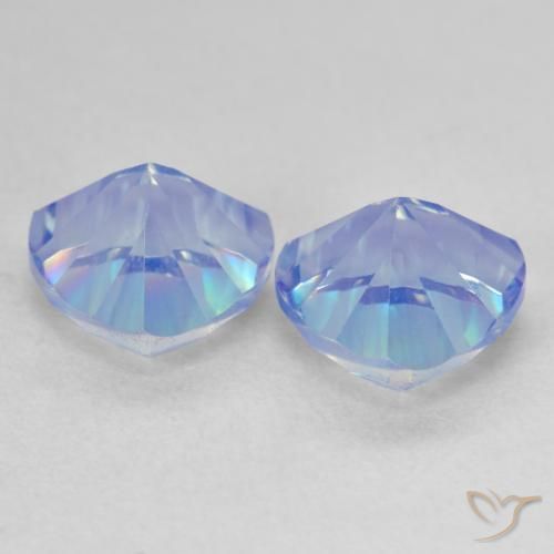 Pedras preciosas de Quartzo Místico Multicolorido natural de 3.60 ct, Trilhão, VVS-VS