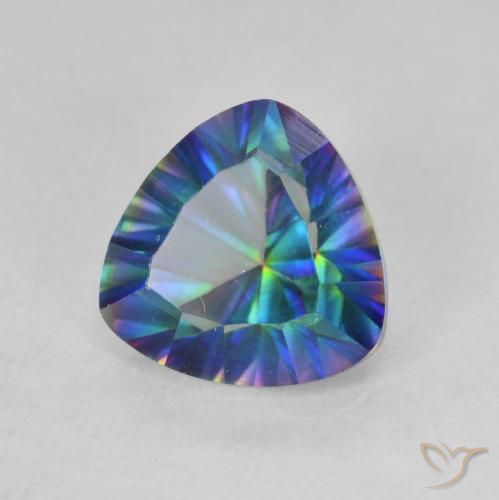 Quartzo Místico Multicolorido Natural 1.87ct, Trilhão, VVS-VS