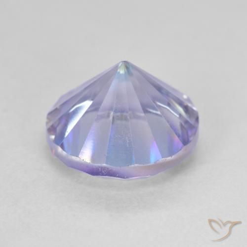 Quartzo místico multicolorido natural 3,76ct, corte redondo, VVS-VS