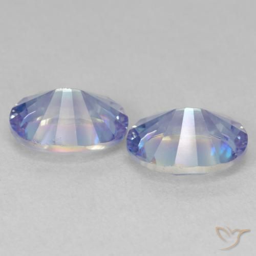 Pedras preciosas de Quartzo Místico Multicolorido natural de 3.46 ct, oval, VVS-VS