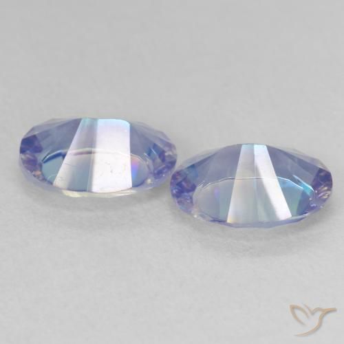 Pedras preciosas de Quartzo Místico Multicolorido natural de 3.00 ct, oval, VVS-VS