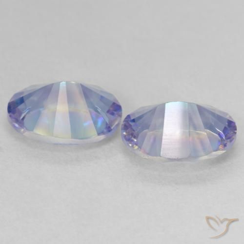 Pedras preciosas de Quartzo Místico Multicolorido natural de 3.30 ct, oval, VVS-VS