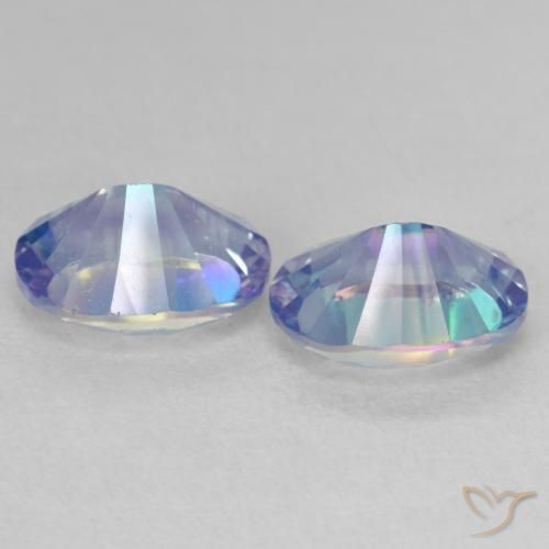 Pedras preciosas de Quartzo Místico Multicolorido natural de 3.50 ct, oval, VVS-VS