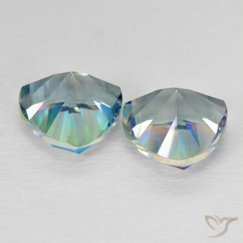 Pedras preciosas de Quartzo Místico Multicolorido natural de 3.78 ct, Trilhão, VVS-VS