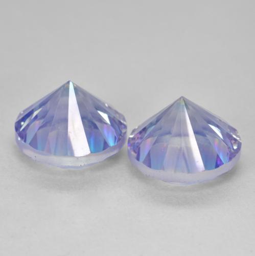 Pedras preciosas de Quartzo Místico Multicolorido natural de 7.63 ct, Redondo, VVS-VS