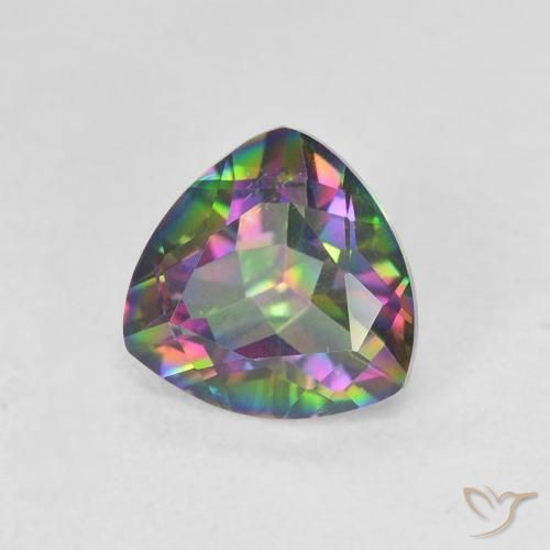 Quartzo Místico Multicolorido Natural 1.11ct, Trilhão, VVS