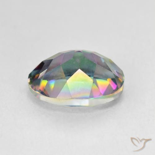 Quartzo Místico Multicolorido Natural 3.60ct, oval, VVS