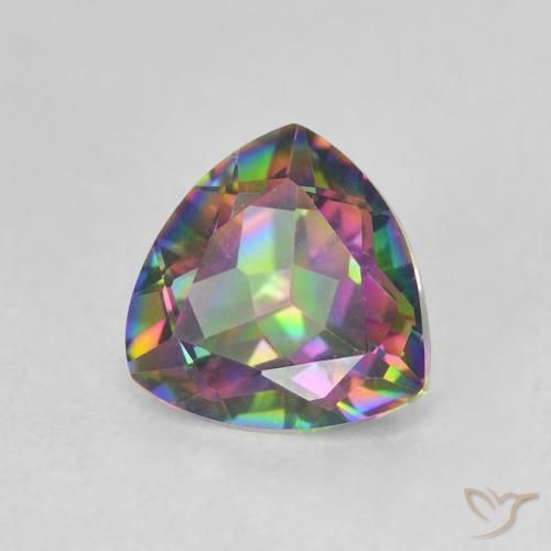 Quartzo Místico Multicolorido Natural 1.14ct, Trilhão, VVS