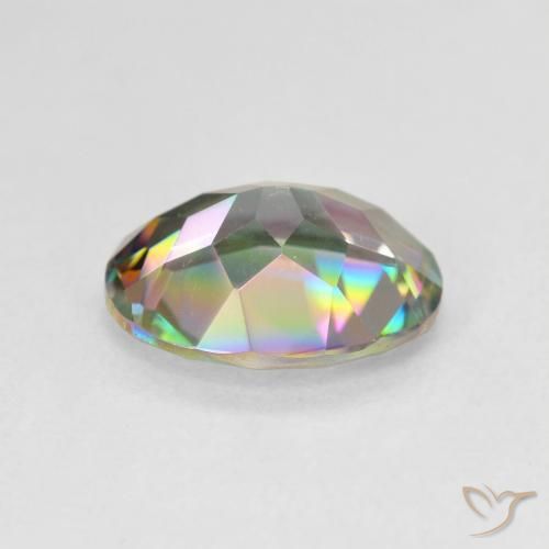 Quartzo Místico Multicolorido Natural 2.84ct, oval, VVS