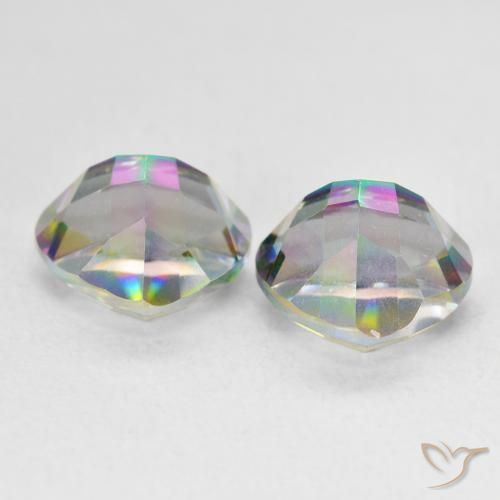 Pedras preciosas de Quartzo Místico Multicolorido natural de 3.83 ct, Trilhão, VVS