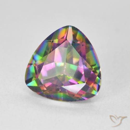 Quartzo Místico Multicolorido Natural 2.62ct, Trilhão, VS