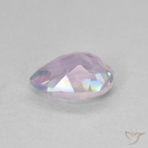 Quartzo Místico Multicolorido Natural 1.09ct, Formato de pêra, VVS-VS
