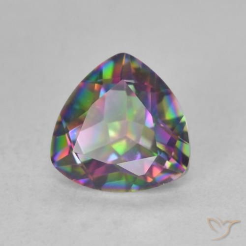 Quartzo Místico Multicolorido Natural 1.16ct, Trilhão, VVS-VS