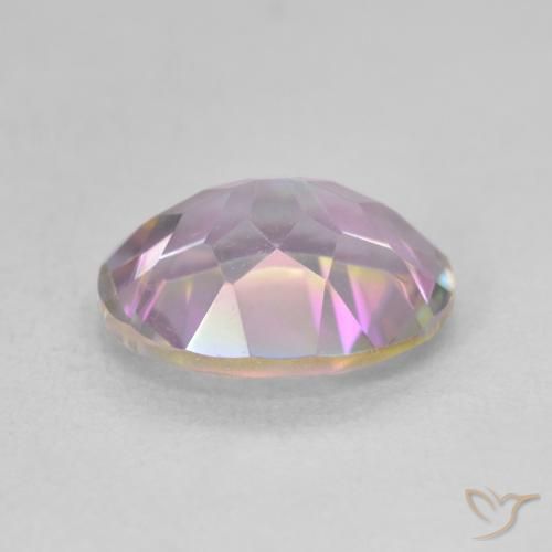 Quartzo Místico Multicolorido Natural 3.08ct, oval, VVS-VS