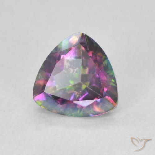 Quartzo Místico Multicolorido Natural 0.74ct, Trilhão, VS