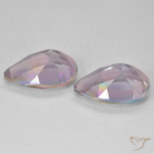 Pedras preciosas de Quartzo Místico Multicolorido natural de 5.80 ct, Formato de pêra, VVS