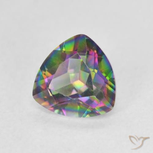 Quartzo Místico Multicolorido Natural 1.15ct, Trilhão, VVS